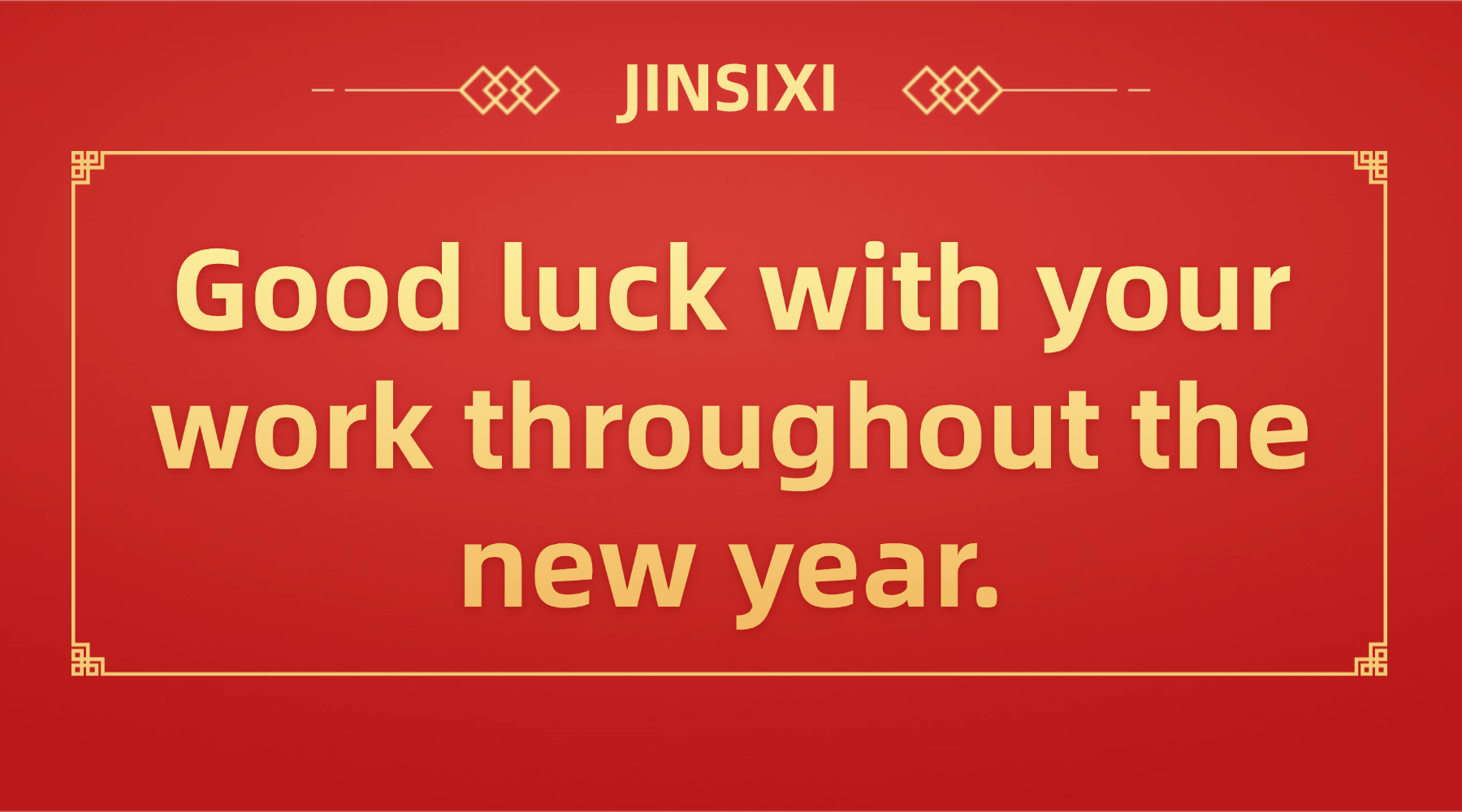 Jinsixi je rád, že může začít pracovat a společně vytvářet lesk